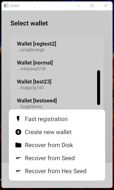Select Wallet